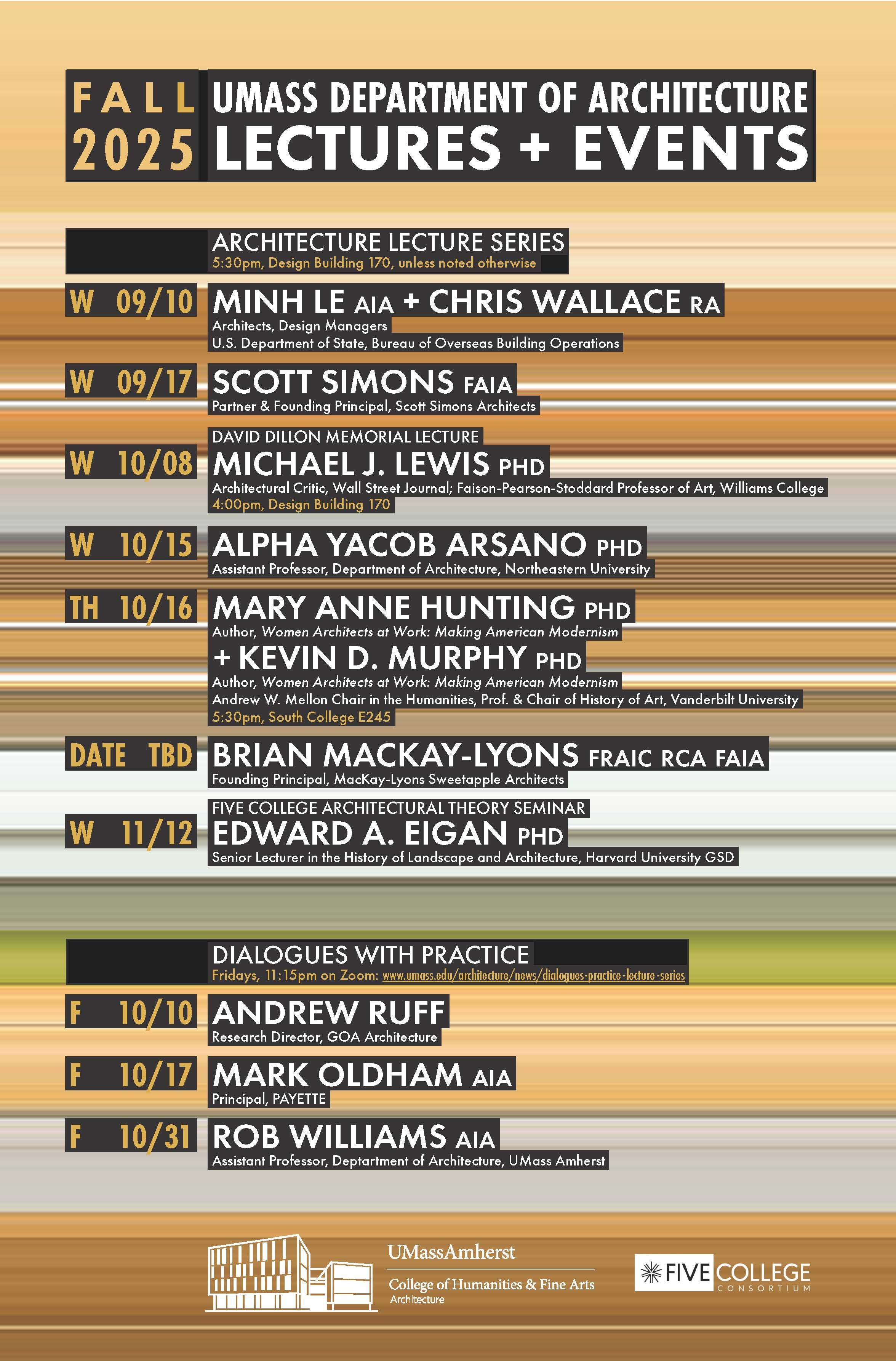 Fall 2025 Architecture Lecture Series Poster