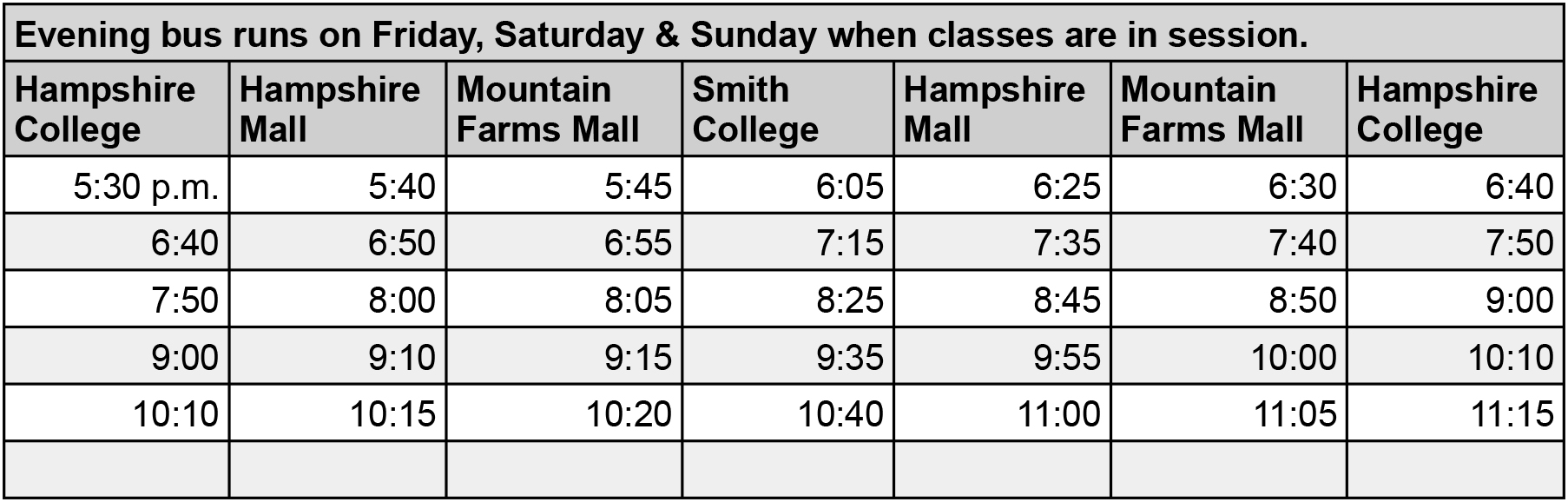 39 Bus Schedule Times Route 39 Fall 2022 Fci