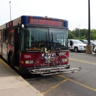 PVTA bus at Holyoke Mall