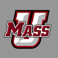 UMass logo - Red text Mass overlaying a large white U
