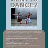 Want to Dance Ad for Senior Project
