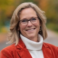 woman looking into camera