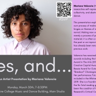 Mariana Valencia head shot for visit titled yes, and...