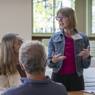 person speaking to a group