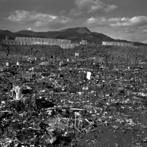 A destroyed landscape.